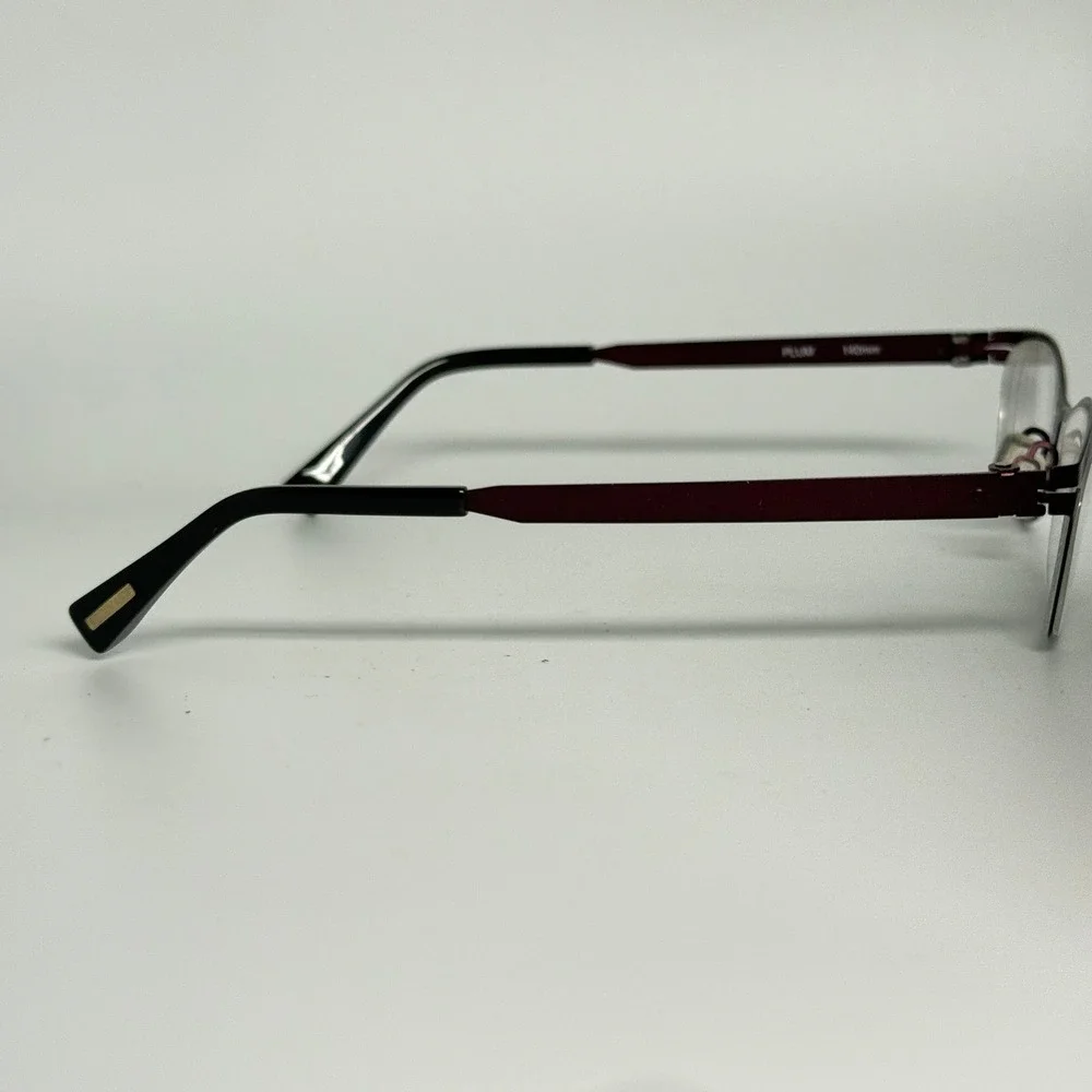 Cody Air Lana de Terzi Plum Eyeglasses Frames 53-16-140 Red Burgundy Rectangular
